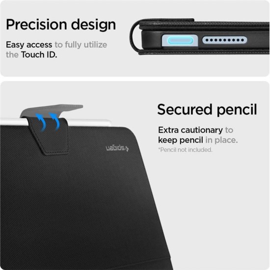Husa Spigen Liquid Air Folio iPad Air 4 (2020) Black (Spigen, Ingredi) by www.silkase.ro Husa Spigen Liquid Air Folio iPad Air 4 (2020) Black (Ingredi, ACS02246) by www.silkase.ro