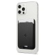 Suport de carduri pentru telefon Spigen Valentinus Card Holder, Compatibil MagSafe, Atasare cu adeziv 3M, Negru (Portofele și Suporturi Card, AMP02284) by www.silkase.ro