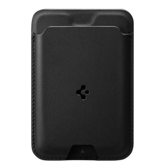 Suport de carduri pentru telefon Spigen Valentinus Card Holder, Compatibil MagSafe, Atasare cu adeziv 3M, Negru (Portofele și Suporturi Card, AMP02284) by www.silkase.ro