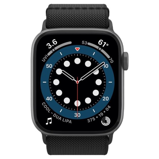 Curea Spigen Fit Lite compatibila cu Apple Watch 1/2/3/4/5/6/7/SE (42/44/45mm) Black (Spigen, Ingredi) by www.silkase.ro SPIGEN Curea Fit Lite Apple Watch 49/46/45/44/42mm (Ultra 3-1/Seria 11-1/SE), Black (Ingredi, AMP02286) by www.silkase.ro