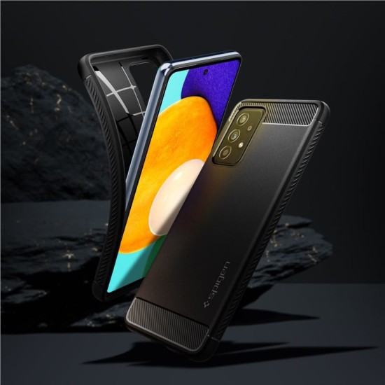 Husa Spigen Rugged Armor compatibila cu Samsung Galaxy A52 4G/5G si Galaxy A52s 5G Matte Black (Spigen, A52) by www.silkase.ro Husa Spigen Rugged Armor compatibila cu Samsung Galaxy A52 4G/5G si Galaxy A52s 5G Matte Black (A52, ACS02315) by www.silkase.ro
