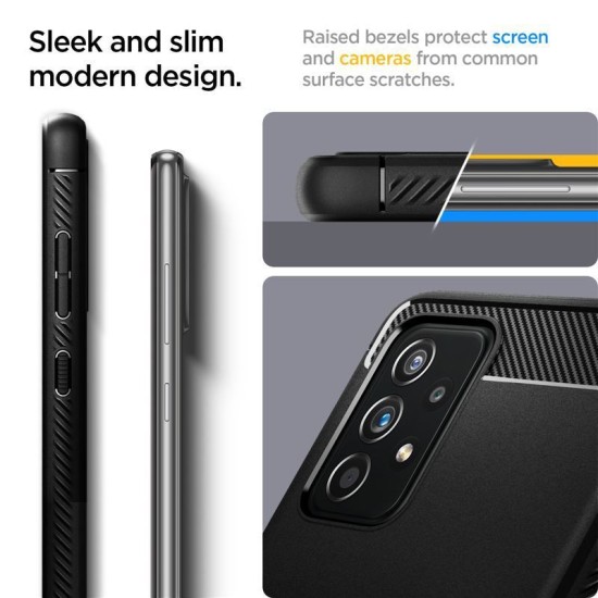 Husa Spigen Rugged Armor compatibila cu Samsung Galaxy A52 4G/5G si Galaxy A52s 5G Matte Black (Spigen, A52) by www.silkase.ro Husa Spigen Rugged Armor compatibila cu Samsung Galaxy A52 4G/5G si Galaxy A52s 5G Matte Black (A52, ACS02315) by www.silkase.ro