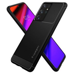 Husa Spigen Rugged Armor compatibila cu Samsung Galaxy S21 Ultra Matte Black Husa Spigen Rugged Armor compatibila cu Samsung Galaxy S21 Ultra Matte Black