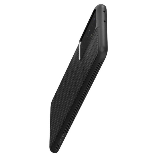 Husa de protectie Spigen Liquid Air pentru Samsung Galaxy S21 Ultra, neagra (Spigen, Ingredi) by www.silkase.ro Husa de protectie Spigen Liquid Air pentru Samsung Galaxy S21 Ultra, neagra (S21 Ultra, ACS02350) by www.silkase.ro