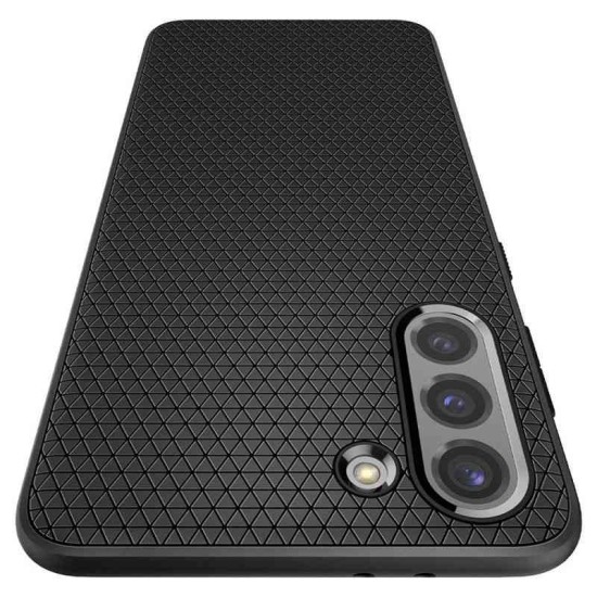 Husa pentru Samsung Galaxy S21 5G, Spigen Liquid Air, Matte Black (S21, ACS02422) by www.silkase.ro