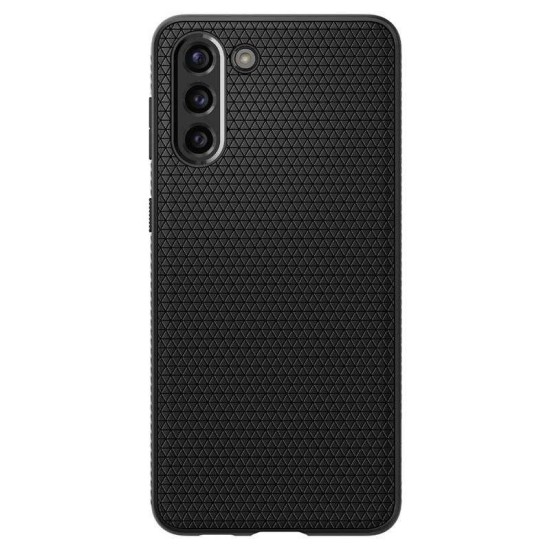 Husa pentru Samsung Galaxy S21 5G, Spigen Liquid Air, Matte Black (S21, ACS02422) by www.silkase.ro