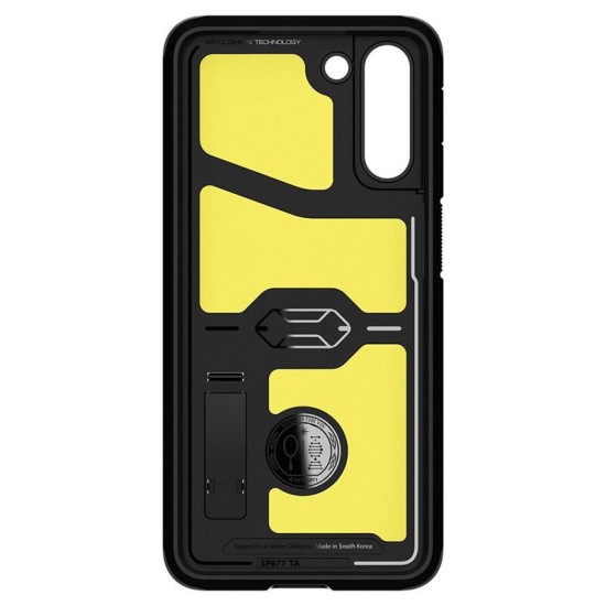 Husa Spigen Tough Armor compatibila cu Samsung Galaxy S21 Black (S21, ACS02425) by www.silkase.ro