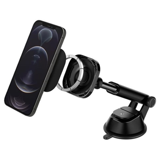 Suport auto Spigen OneTap Magnetic, compatibil MagSafe, Dashboard Mount, Negru (Suport auto, ACP02618) by www.silkase.ro