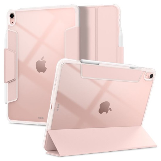 Husa Spigen Ultra Hybrid Pro compatibila cu iPad Air 4 2020 / 5 2022 / 6 2024 Rose Gold (Ingredi, ACS02699) by www.silkase.ro