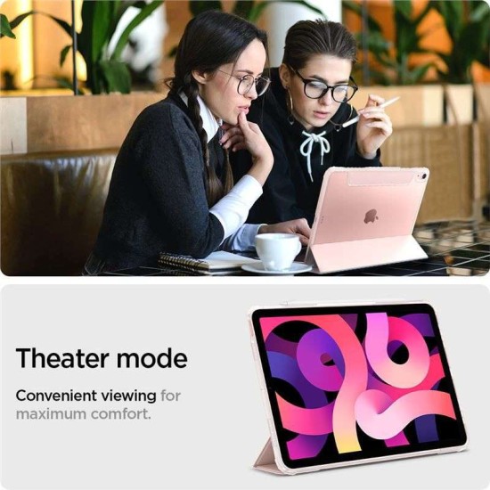 Husa Spigen Ultra Hybrid Pro compatibila cu iPad Air 4 2020 / 5 2022 / 6 2024 Rose Gold (Ingredi, ACS02699) by www.silkase.ro