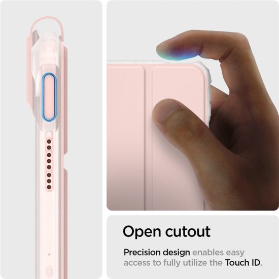 Husa Spigen Ultra Hybrid Pro compatibila cu iPad Air 4 2020 / 5 2022 / 6 2024 Rose Gold (Ingredi, ACS02699) by www.silkase.ro