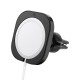 Suport auto Spigen MagFit, AirVent Mount, compatibil MagSafe, rotire 360 grade, Negru (Ingredi, ACP02791) by www.silkase.ro