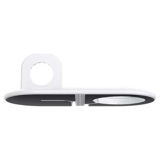 Suport 2 in 1 Spigen pentru incarcator MagSafe Duo si Apple Watch, alb (Spigen, Ingredi) by www.silkase.ro Suport 2 in 1 Spigen pentru incarcator MagSafe Duo si Apple Watch, alb (Incarcatoare, AMP02797) by www.silkase.ro