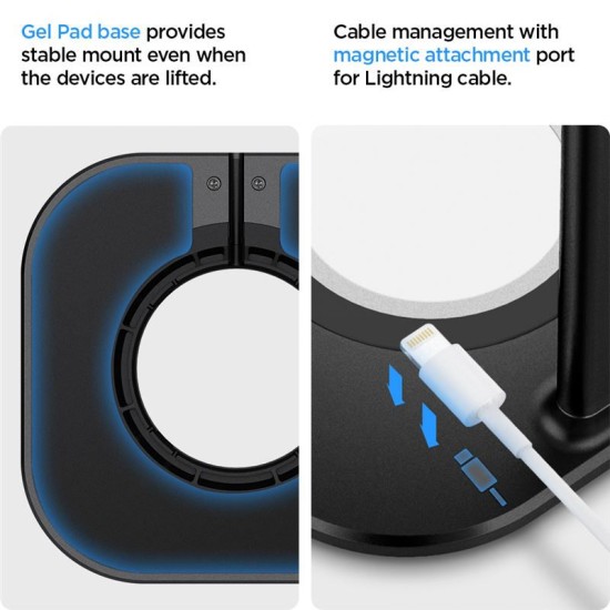 Suport de birou Spigen pentru incarcator MagSafe si casti AirPods Max, negru (Spigen, Ingredi) by www.silkase.ro Suport de birou Spigen pentru incarcator MagSafe si casti AirPods Max, negru (Ingredi, AMP02818) by www.silkase.ro
