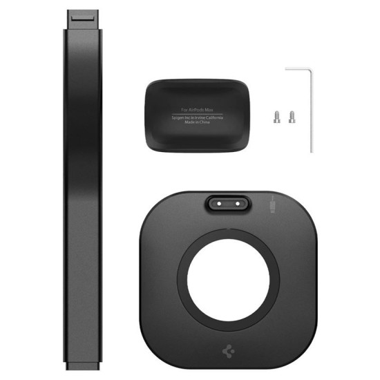Suport de birou Spigen pentru incarcator MagSafe si casti AirPods Max, negru (Spigen, Ingredi) by www.silkase.ro Suport de birou Spigen pentru incarcator MagSafe si casti AirPods Max, negru (Ingredi, AMP02818) by www.silkase.ro