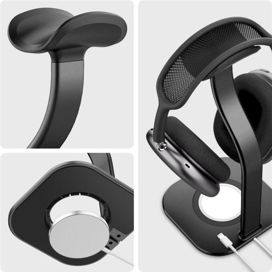 Suport de birou Spigen pentru incarcator MagSafe si casti AirPods Max, negru (Spigen, Ingredi) by www.silkase.ro Suport de birou Spigen pentru incarcator MagSafe si casti AirPods Max, negru (Ingredi, AMP02818) by www.silkase.ro