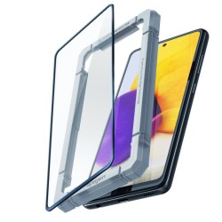 Folie de sticla Spigen AlignMaster FC cu rama de montaj pentru Samsung Galaxy A52s / A52, neagra