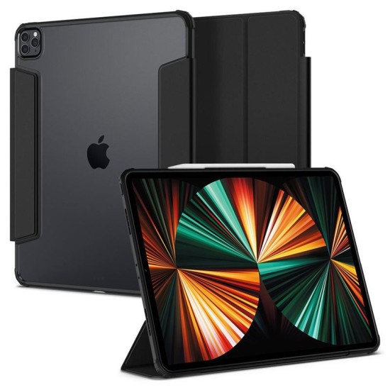Husa de protectie tableta Spigen, Ultra Hybrid pentru Apple iPad PRO 12.9 2021/ 2022, Negru (Ingredi, ACS02880) by www.silkase.ro