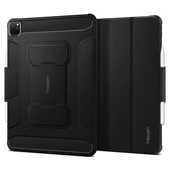 Husa de protectie tableta Spigen, Rugged Armor pentru Apple iPad PRO 12.9 2021/ 2022, Negru (Spigen, Ingredi) by www.silkase.ro Husa de protectie tableta Spigen, Rugged Armor pentru Apple iPad PRO 12.9 2021/ 2022, Negru (Ingredi, ACS02889) by www.silkase.ro