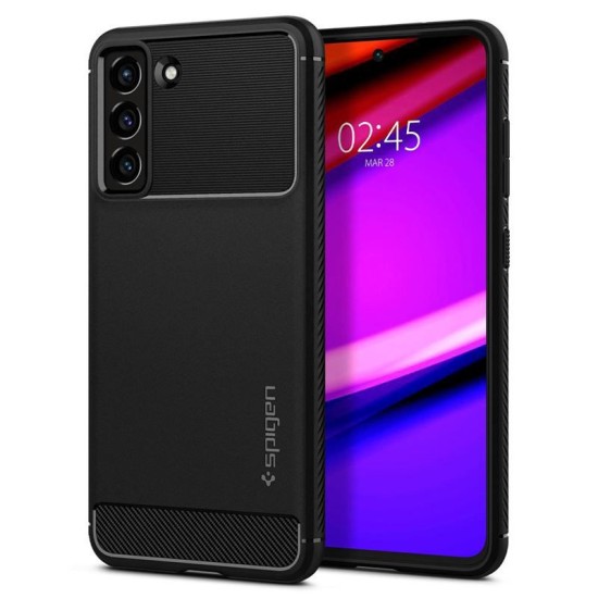 Husa pentru Samsung Galaxy S21 FE 5G - Spigen Rugged Armor - Black (Spigen, S21 FE) by www.silkase.ro Husa pentru Samsung Galaxy S21 FE 5G - Spigen Rugged Armor - Black (S21 FE, ACS03049) by www.silkase.ro