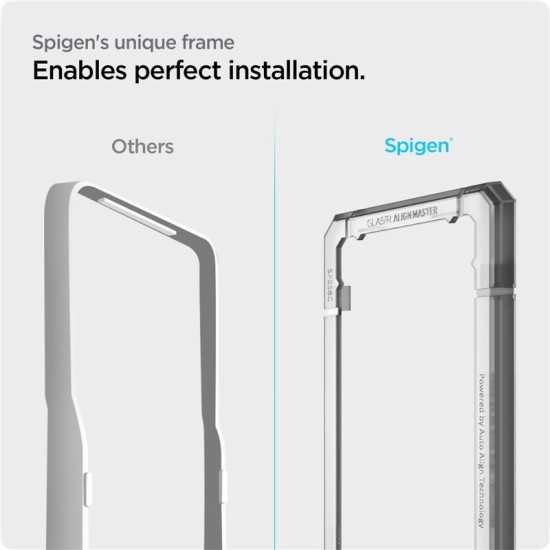 Set 2 folii sticla transparenta cu sistem de montare Case friendly Spigen ALM GLAS.tR compatibil cu Samsung Galaxy S21 FE 5G (Ingredi, AGL03088) by www.silkase.ro