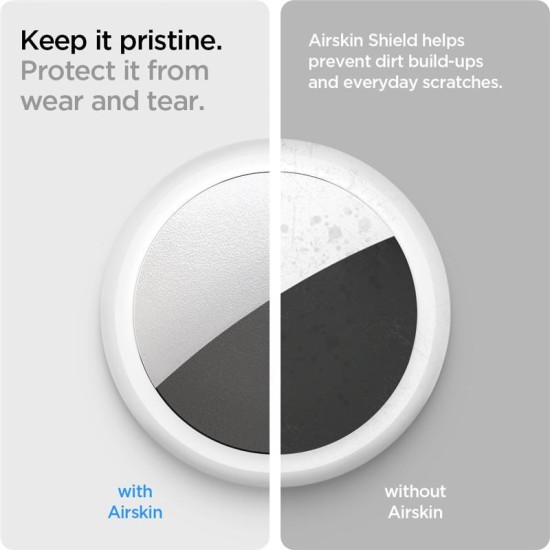Set 4 folii de protectie Spigen AirSkin Shield HD pentru Apple AirTag, transparente (Spigen, Ingredi) by www.silkase.ro Set 4 folii de protectie Spigen AirSkin Shield HD pentru Apple AirTag, transparente (Ingredi, AFL03151) by www.silkase.ro