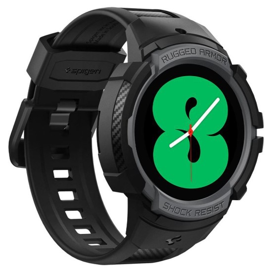 Curea Ceas Spigen Rugged Armor Compatibila Cu Samsung Galaxy Watch 4 40mm, Charocal Grey (Spigen, Ingredi) by www.silkase.ro Curea Ceas Spigen Rugged Armor Compatibila Cu Samsung Galaxy Watch 4 40mm, Charocal Grey (Ingredi, ACS03165) by www.silkase.ro