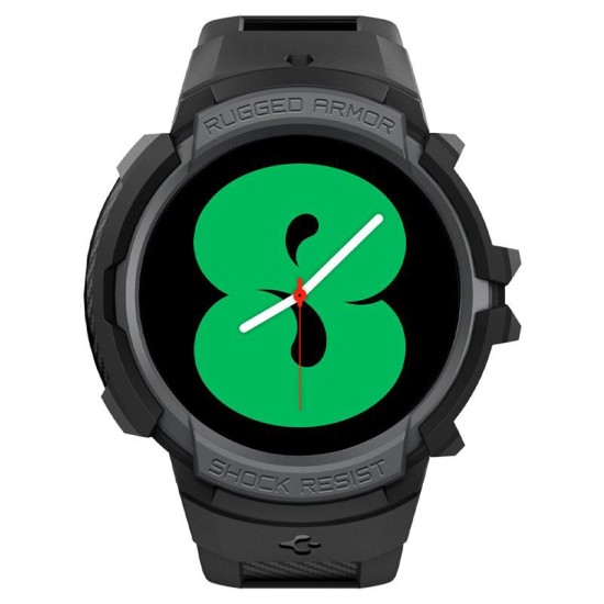 Curea Ceas Spigen Rugged Armor Compatibila Cu Samsung Galaxy Watch 4 40mm, Charocal Grey (Spigen, Ingredi) by www.silkase.ro Curea Ceas Spigen Rugged Armor Compatibila Cu Samsung Galaxy Watch 4 40mm, Charocal Grey (Ingredi, ACS03165) by www.silkase.ro