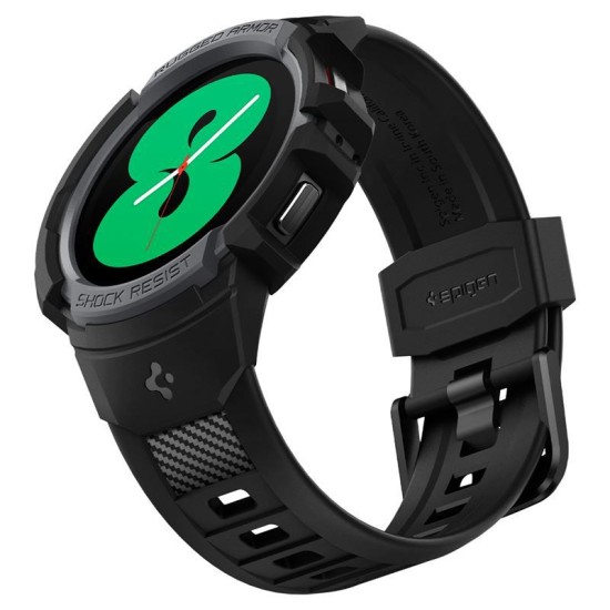 Curea Ceas Spigen Rugged Armor Compatibila Cu Samsung Galaxy Watch 4 40mm, Charocal Grey (Spigen, Ingredi) by www.silkase.ro Curea Ceas Spigen Rugged Armor Compatibila Cu Samsung Galaxy Watch 4 40mm, Charocal Grey (Ingredi, ACS03165) by www.silkase.ro