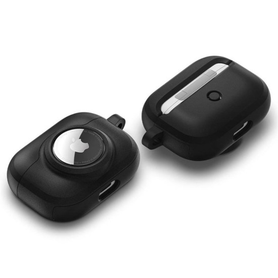 Husa Spigen Tag Armor Duo compatibila cu Apple AirPods Pro si AirTag Black (Ingredi, ACS03167) by www.silkase.ro