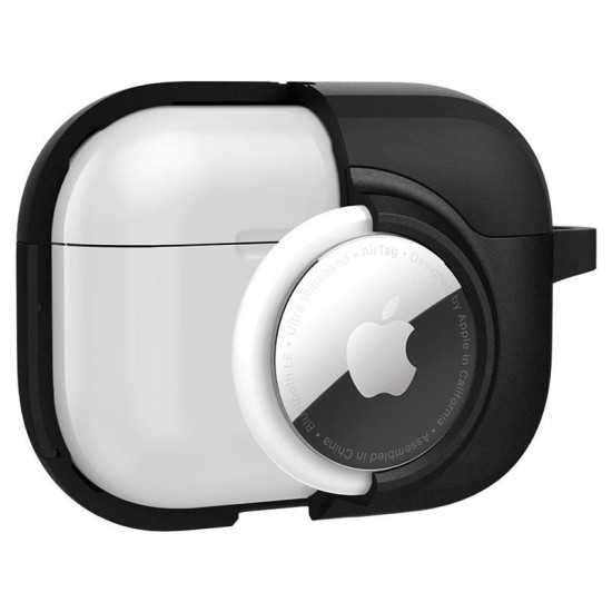 Husa Spigen Tag Armor Duo compatibila cu Apple AirPods Pro si AirTag Black (Ingredi, ACS03167) by www.silkase.ro