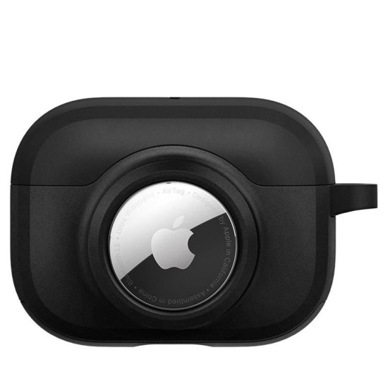 Husa Spigen Tag Armor Duo compatibila cu Apple AirPods Pro si AirTag Black (Ingredi, ACS03167) by www.silkase.ro