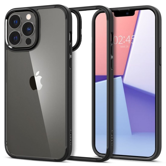 Husa Spigen Ultra Hybrid compatibila cu iPhone 13 Pro Max Matte Black (Spigen, iPhone 13 Pro Max) by www.silkase.ro Husa Spigen Ultra Hybrid compatibila cu iPhone 13 Pro Max Matte Black (iPhone 13 Pro Max, ACS03205) by www.silkase.ro