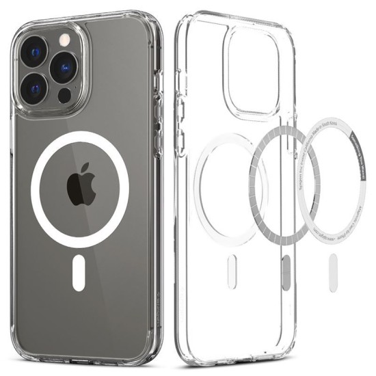 Husa Spigen Ultra Hybrid MagSafe compatibila cu iPhone 13 Pro Max White (Spigen, iPhone 13 Pro Max) by www.silkase.ro Husa Spigen Ultra Hybrid MagSafe compatibila cu iPhone 13 Pro Max White (iPhone 13 Pro Max, ACS03210) by www.silkase.ro