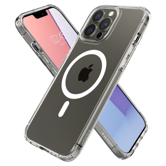 Husa Spigen Ultra Hybrid MagSafe compatibila cu iPhone 13 Pro Max White (Spigen, iPhone 13 Pro Max) by www.silkase.ro Husa Spigen Ultra Hybrid MagSafe compatibila cu iPhone 13 Pro Max White (iPhone 13 Pro Max, ACS03210) by www.silkase.ro