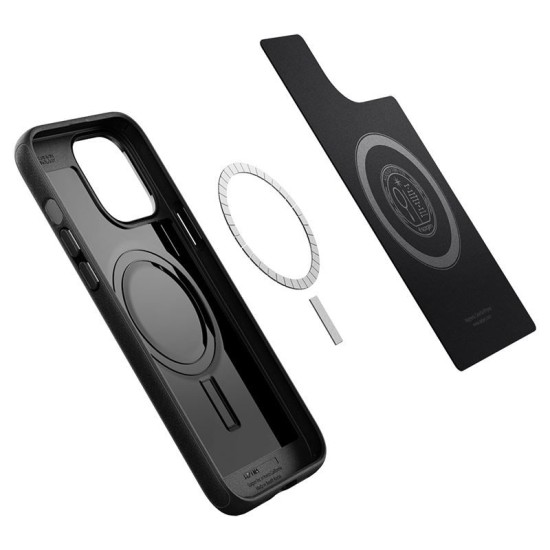 Husa Spigen Mag Armor MagSafe pentru Apple iPhone 13 Pro Negru Mat (iPhone 13 Pro, ACS03281) by www.silkase.ro