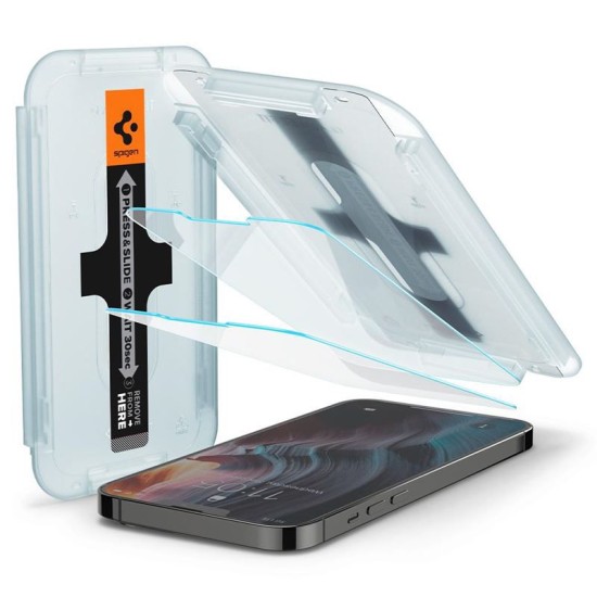 Set 2 folii sticla cu sistem de montare Case friendly Spigen GLAStR EZ FIT compatibil cu iPhone 13 Pro Max / 14 Plus (Spigen, Ingredi) by www.silkase.ro Set 2 folii sticla cu sistem de montare Case friendly Spigen GLAStR EZ FIT compatibil cu iPhone 13 Pro Max / 14 Plus (Ingredi, AGL03375) by www.silkase.ro