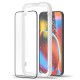 Set 2 folii sticla cu sistem de montare Case friendly Spigen ALM Glass FC compatibila cu iPhone 13 Pro Max / 14 Plus / 15 Plus Black (Ingredi, AGL03377) by www.silkase.ro