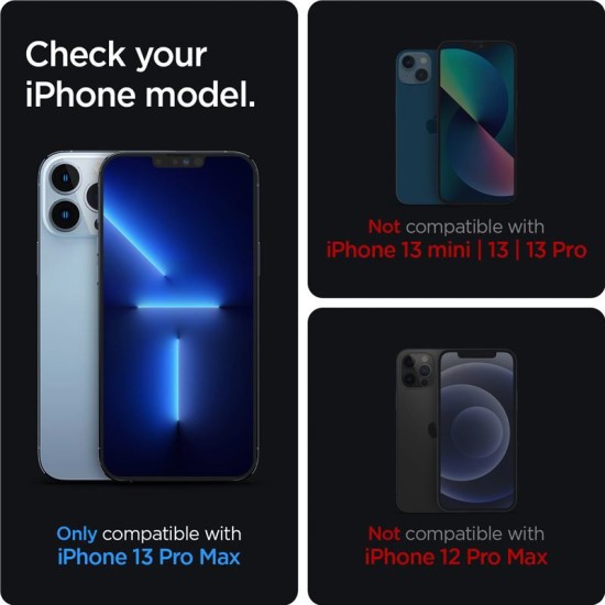 Set 2 folii sticla Spigen pentru iPhone 14 Plus/13 Pro Max, privacy sensor open (iPhone 13 Pro Max, AGL03378) by www.silkase.ro