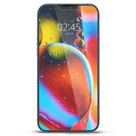 Set 2 folii sticla Spigen pentru iPhone 14 Plus/13 Pro Max, privacy sensor open (iPhone 13 Pro Max, AGL03378) by www.silkase.ro