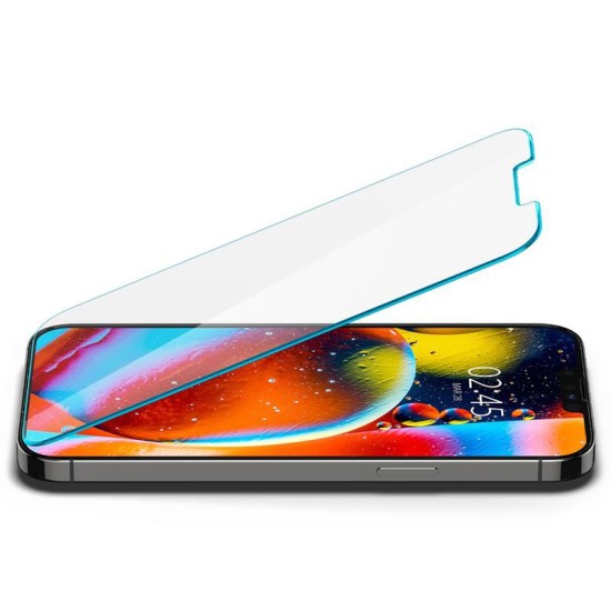 Set 2 folii sticla Spigen pentru iPhone 14 Plus/13 Pro Max, privacy sensor open (iPhone 13 Pro Max, AGL03378) by www.silkase.ro