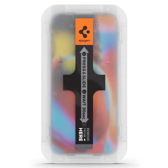 Set 2 Folii de protectie Spigen Glas.TR EZ FIT pentru Apple iPhone 13/13 Pro/14 (Ingredi, AGL03385) by www.silkase.ro
