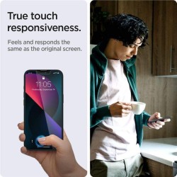Set 2 Folii de protectie Spigen Glas.TR EZ FIT pentru Apple iPhone 13/13 Pro/14 Privacy Set 2 Folii de protectie Spigen Glas.TR EZ FIT pentru Apple iPhone 13/13 Pro/14 Privacy