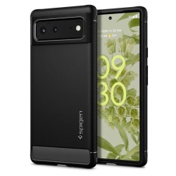 Husa de protectie robusta Spigen Rugged Armor pentru Google Pixel 6, neagra