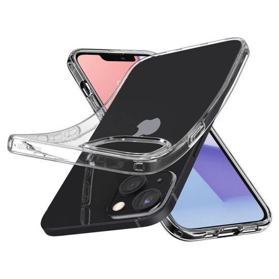 Husa Spigen Liquid Crystal compatibila cu iPhone 13 Crystal Clear (iPhone 13, ACS03515) by www.silkase.ro