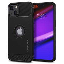Husa Spigen Rugged Armor compatibila cu iPhone 13 Matte Black