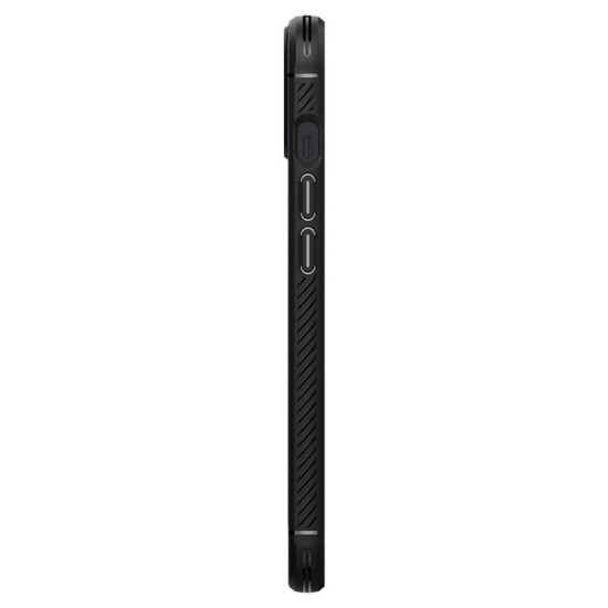 Husa Spigen Rugged Armor compatibila cu iPhone 13 Matte Black (iPhone 13, ACS03518) by www.silkase.ro