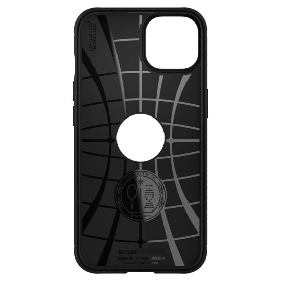 Husa Spigen Rugged Armor compatibila cu iPhone 13 Matte Black (iPhone 13, ACS03518) by www.silkase.ro