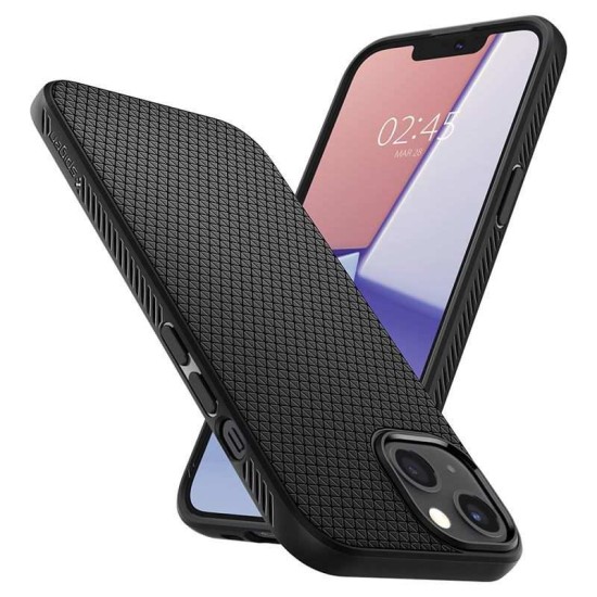 Husa Spigen Liquid Air compatibila cu iPhone 13 Matte Black (Spigen, iPhone 13) by www.silkase.ro Husa Spigen Liquid Air compatibila cu iPhone 13 Matte Black (iPhone 13, ACS03519) by www.silkase.ro