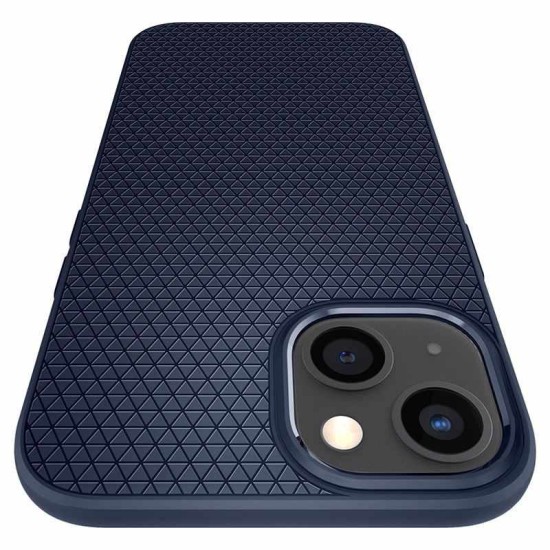 Husa Spigen Liquid Air pentru Apple iPhone 13 Albastru inchis (iPhone 13, ACS03520) by www.silkase.ro